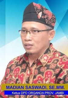 Ketua Organda Provinsi Jambi, Madian Saswadi SE MM